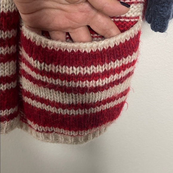 Denny Rose Made In Italy Stars And Stripes Long Open Cardigan Size Medium - Picture 3 of 9